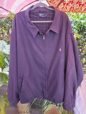 Polo by Ralph Lauren Men's Navy Blue Zip-Front Jacket